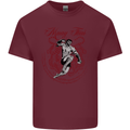 Muay Thai Tiger Warrior MMA Martial Arts Mens Cotton T-Shirt Tee Top Maroon