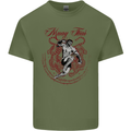 Muay Thai Tiger Warrior MMA Martial Arts Mens Cotton T-Shirt Tee Top Military Green