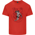 Muay Thai Tiger Warrior MMA Martial Arts Mens Cotton T-Shirt Tee Top Red