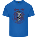 Muay Thai Tiger Warrior MMA Martial Arts Mens Cotton T-Shirt Tee Top Royal Blue