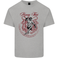 Muay Thai Tiger Warrior MMA Martial Arts Mens Cotton T-Shirt Tee Top Sports Grey