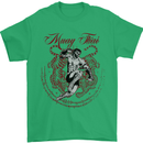 Muay Thai Tiger Warrior MMA Martial Arts Mens T-Shirt Cotton Gildan Irish Green