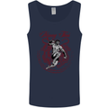 Muay Thai Tiger Warrior MMA Martial Arts Mens Vest Tank Top Navy Blue