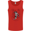 Muay Thai Tiger Warrior MMA Martial Arts Mens Vest Tank Top Red