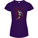 Muay Thai Tiger Warrior MMA Martial Arts Womens Petite Cut T-Shirt Purple