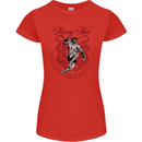 Muay Thai Tiger Warrior MMA Martial Arts Womens Petite Cut T-Shirt Red
