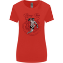 Muay Thai Tiger Warrior MMA Martial Arts Womens Wider Cut T-Shirt Red