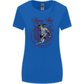 Muay Thai Tiger Warrior MMA Martial Arts Womens Wider Cut T-Shirt Royal Blue
