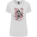 Muay Thai Tiger Warrior MMA Martial Arts Womens Wider Cut T-Shirt White
