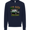 Mud Bath Is My Hobby 4X4 Off Roading Road Kids Sweatshirt Jumper Navy Blue