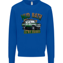 Mud Bath Is My Hobby 4X4 Off Roading Road Kids Sweatshirt Jumper Royal Blue