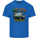 Mud Bath Is My Hobby 4X4 Off Roading Road Kids T-Shirt Childrens Royal Blue