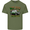Mud Bath Is My Hobby 4X4 Off Roading Road Mens Cotton T-Shirt Tee Top Military Green