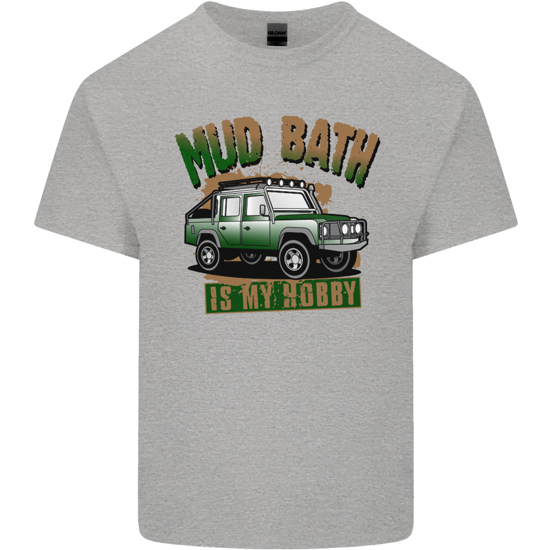 Mud Bath Is My Hobby 4X4 Off Roading Road Mens Cotton T-Shirt Tee Top Sports Grey