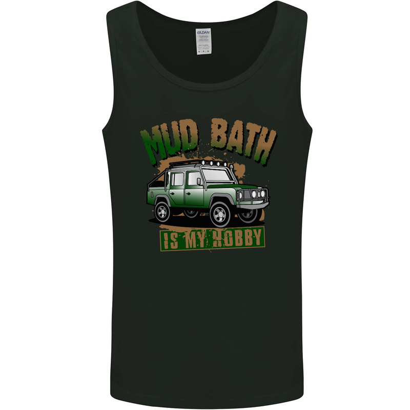 Mud Bath Is My Hobby 4X4 Off Roading Road Mens Vest Tank Top Black