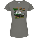 Mud Bath Is My Hobby 4X4 Off Roading Road Womens Petite Cut T-Shirt Charcoal