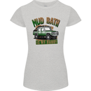 Mud Bath Is My Hobby 4X4 Off Roading Road Womens Petite Cut T-Shirt Sports Grey