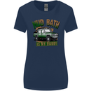 Mud Bath Is My Hobby 4X4 Off Roading Road Womens Wider Cut T-Shirt Navy Blue