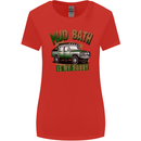 Mud Bath Is My Hobby 4X4 Off Roading Road Womens Wider Cut T-Shirt Red
