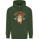 Muhdolf Funny Rudolf Christmas Cow Childrens Kids Hoodie Forest Green