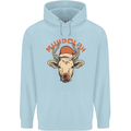 Muhdolf Funny Rudolf Christmas Cow Childrens Kids Hoodie Light Blue