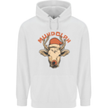 Muhdolf Funny Rudolf Christmas Cow Childrens Kids Hoodie White