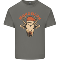 Muhdolf Funny Rudolf Christmas Cow Kids T-Shirt Childrens Charcoal