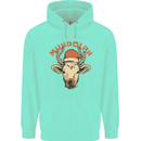 Muhdolf Funny Rudolf Christmas Cow Mens 80% Cotton Hoodie Peppermint