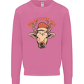 Muhdolf Funny Rudolf Christmas Cow Mens Sweatshirt Jumper Azalea