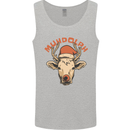 Muhdolf Funny Rudolf Christmas Cow Mens Vest Tank Top Sports Grey