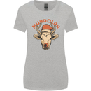 Muhdolf Funny Rudolf Christmas Cow Womens Wider Cut T-Shirt Sports Grey