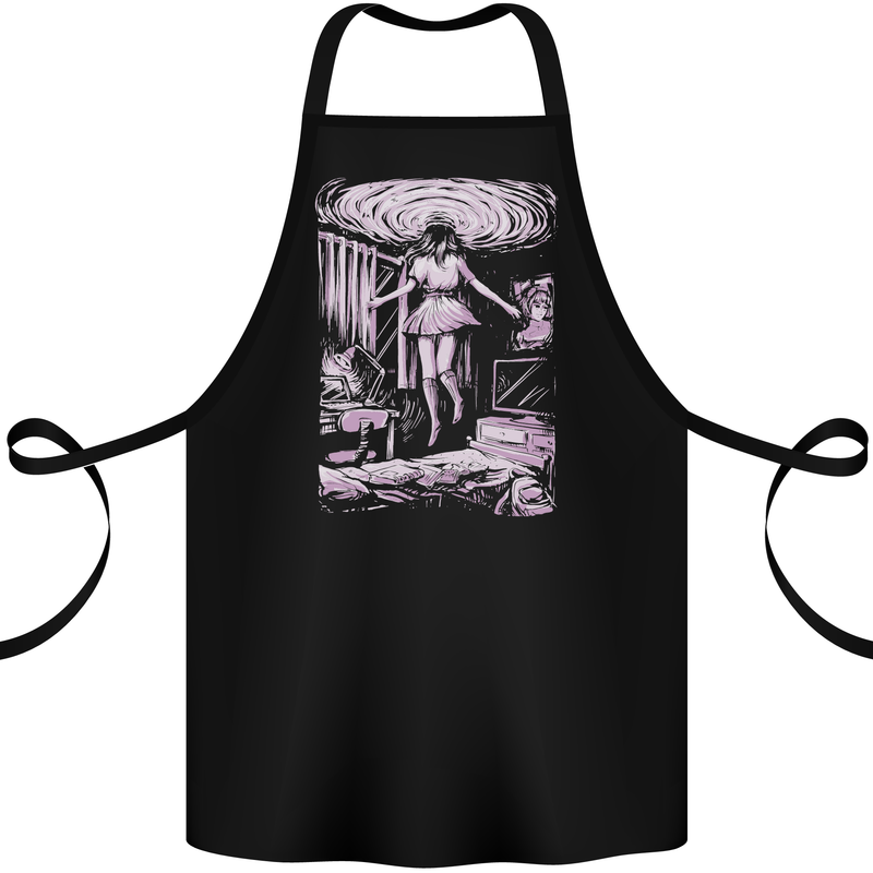 Multiverse 3rd Dimension SCI-FI Universe Cotton Apron 100% Organic Black