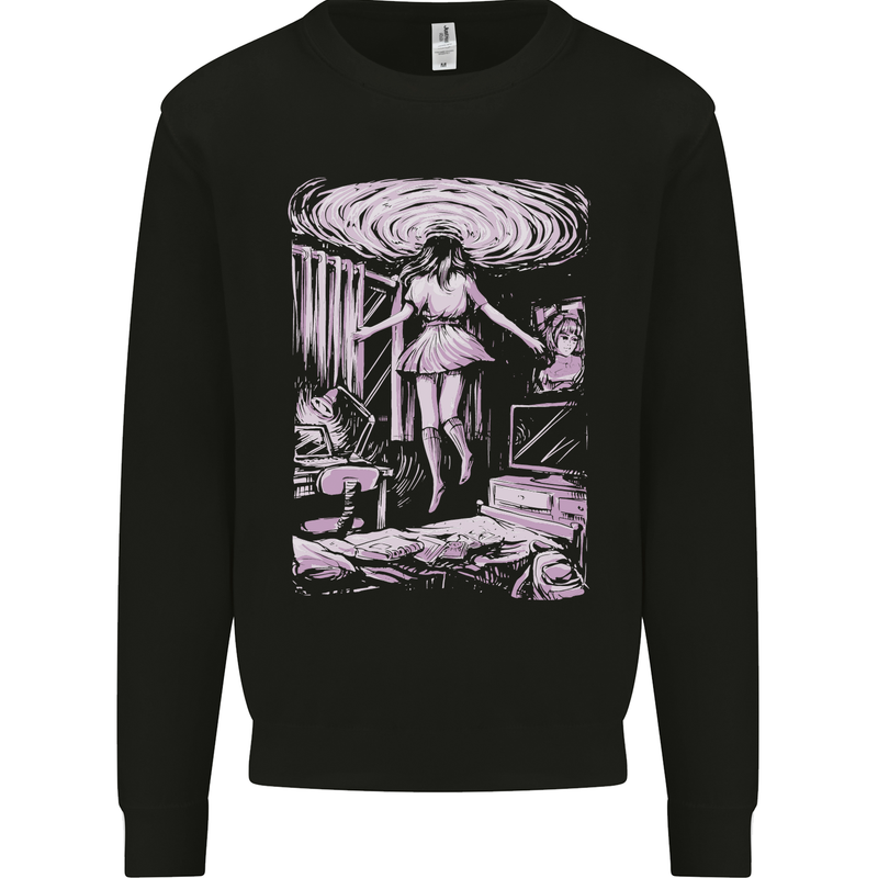 Multiverse 3rd Dimension SCI-FI Universe Kids Sweatshirt Jumper Black