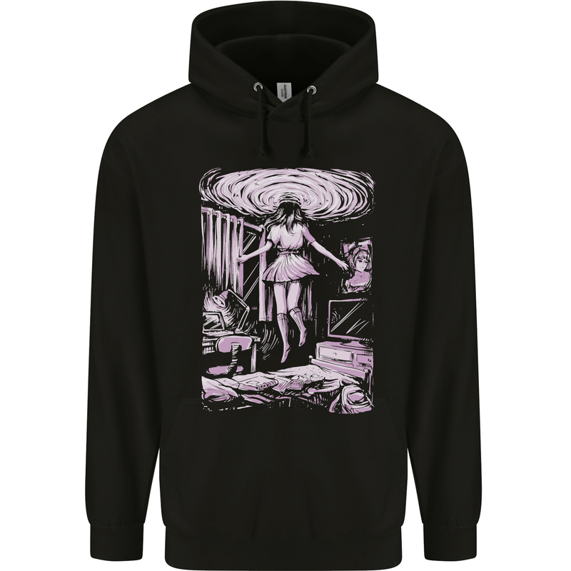 Multiverse 3rd Dimension SCI-FI Universe Mens 80% Cotton Hoodie Black