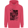 Mum Better Than Dad Mother's Father's Day Childrens Kids Hoodie Heliconia