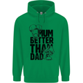 Mum Better Than Dad Mother's Father's Day Childrens Kids Hoodie Irish Green