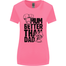 Mum Better Than Dad Mother's Father's Day Womens Wider Cut T-Shirt Azalea