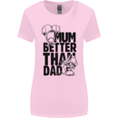 Mum Better Than Dad Mother's Father's Day Womens Wider Cut T-Shirt Light Pink