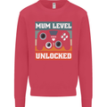 Mum Level Unlocked New Mommy Baby Born Kids Sweatshirt Jumper Heliconia