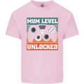 Mum Level Unlocked New Mommy Baby Born Kids T-Shirt Childrens Light Pink