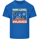 Mum Level Unlocked New Mommy Baby Born Mens Cotton T-Shirt Tee Top Royal Blue