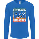 Mum Level Unlocked New Mommy Baby Born Mens Long Sleeve T-Shirt Royal Blue