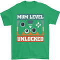 Mum Level Unlocked New Mommy Baby Born Mens T-Shirt 100% Cotton Irish Green