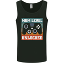 Mum Level Unlocked New Mommy Baby Born Mens Vest Tank Top Black