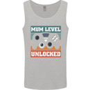 Mum Level Unlocked New Mommy Baby Born Mens Vest Tank Top Sports Grey