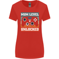 Mum Level Unlocked New Mommy Baby Born Womens Wider Cut T-Shirt Red
