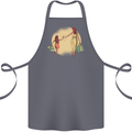 Mum and Daughter Shopping Cotton Apron 100% Organic Steel