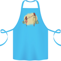 Mum and Daughter Shopping Cotton Apron 100% Organic Turquoise
