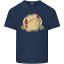 Mum and Daughter Shopping Kids T-Shirt Childrens Navy Blue