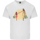 Mum and Daughter Shopping Kids T-Shirt Childrens White